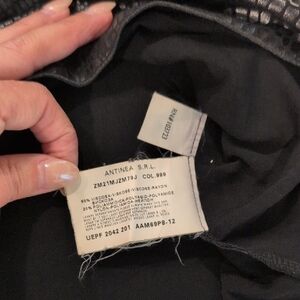 Armani Collezioni Black and Silver Textured Dress